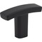 Elements 1-1/2" Overall Length Matte Black Square Thatcher Cabinet "T" Knob 859T-MB - alternate 1